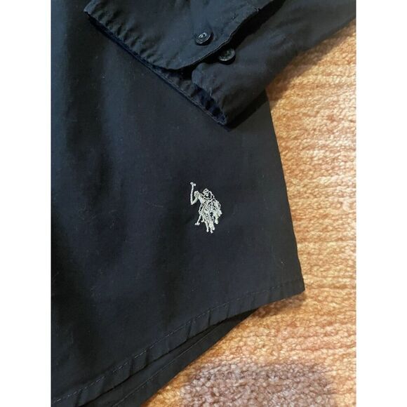U.S. Polo Assn. Women's Long Sleeve Stretch Black Cotton Pullover Shirt Size XL - Picture 3 of 9
